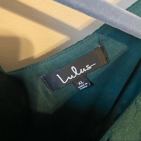 Lulus Allure Em in Forest Green Lace Flow Dress - Picture 5 of 7